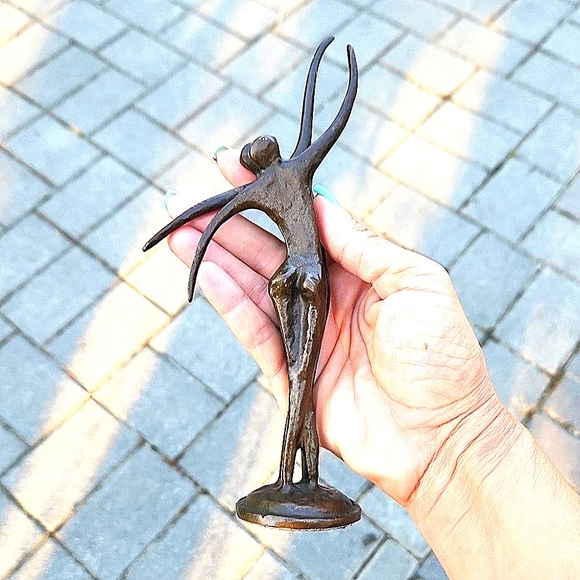 Anthropologie Other - Anthropologie Brass Dancing Couple Sculpture